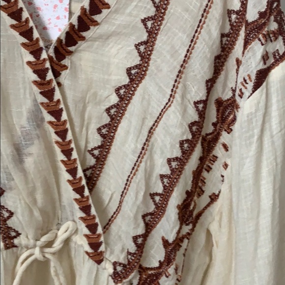 NWT Free People Saffron Embroidered Tunic in Ivory - Picture 12 of 14